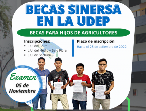 SINERSA will award scholarships for university studies at the UDEP to children of farmers