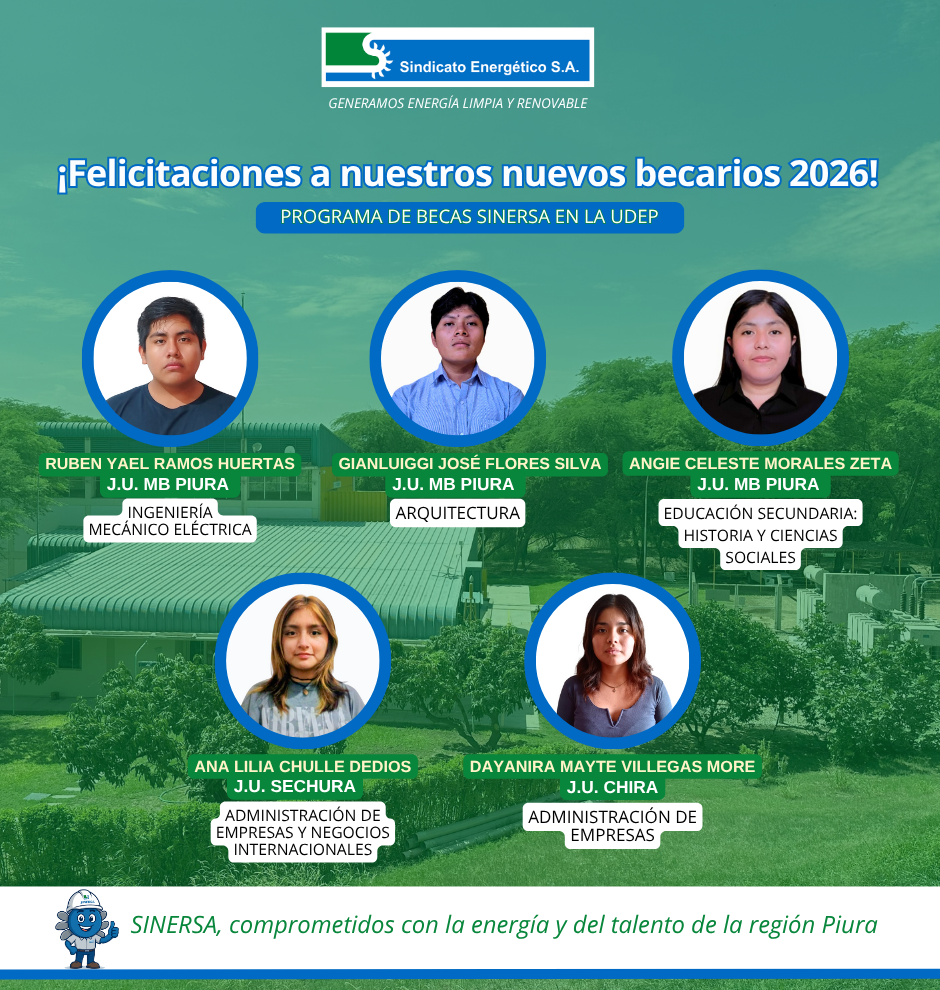 Cinco hijos de agricultores estudiarán en la UDEP gracias al programa de Becas SINERSA